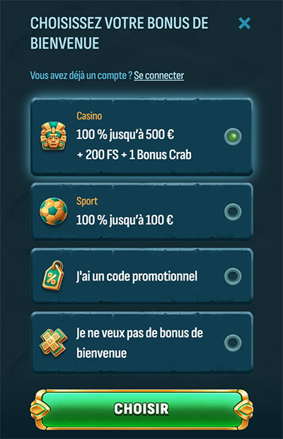 fiche d'inscription larabet casino
