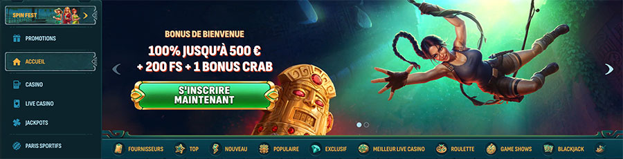 la page d'accueil 