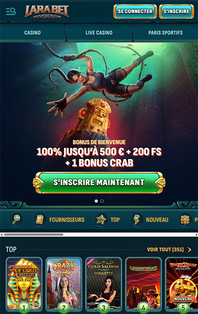 version mobile larabet casino